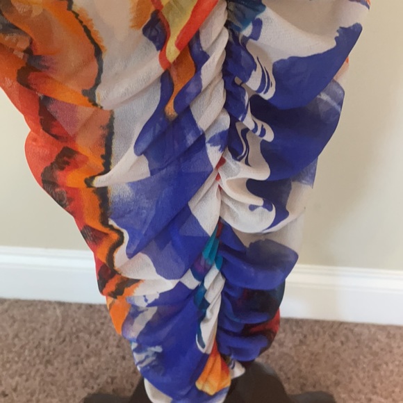 New! Color Splash Scrunch Fitted Dress - Picture 6 of 12